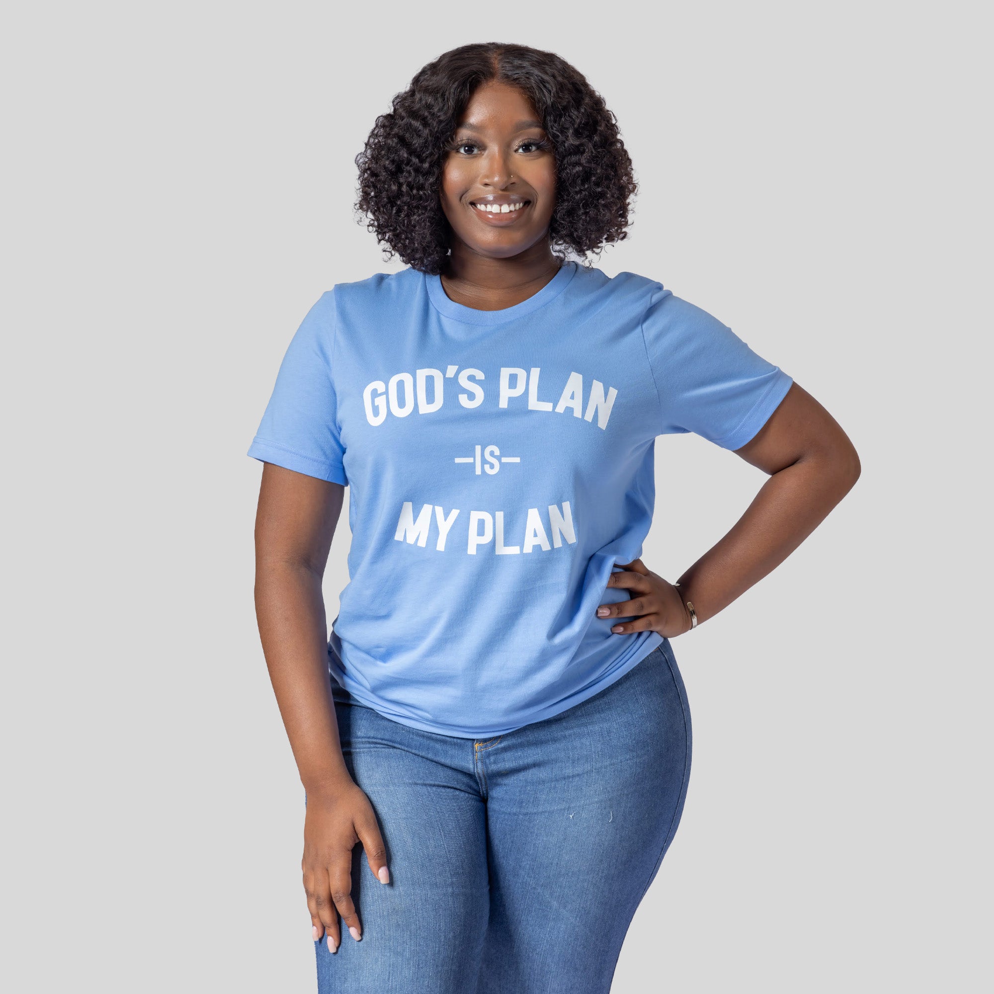 God's Plan My Plan Original Tee (Carolina Blue)