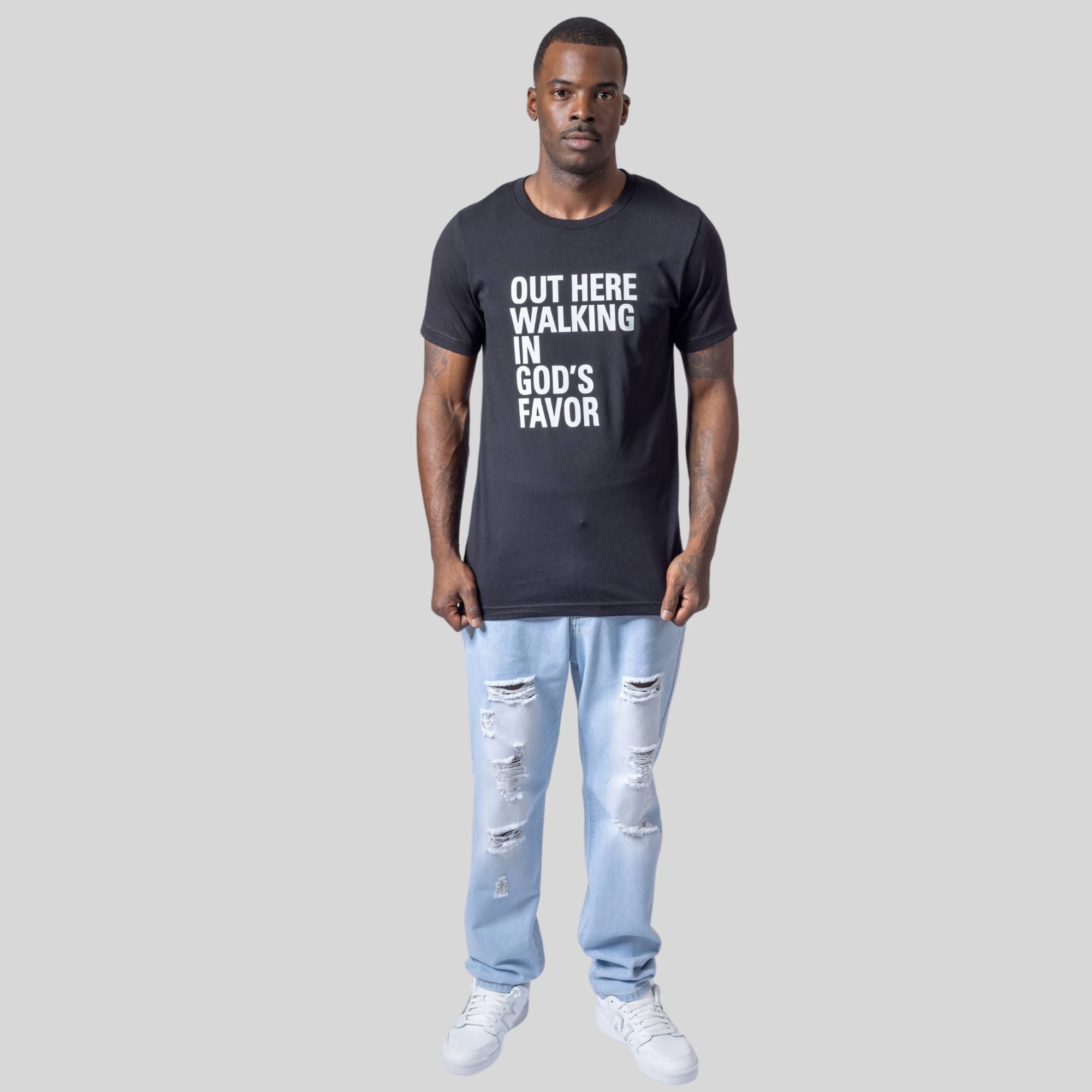 Walking In God's Favor Original Tee (Black)