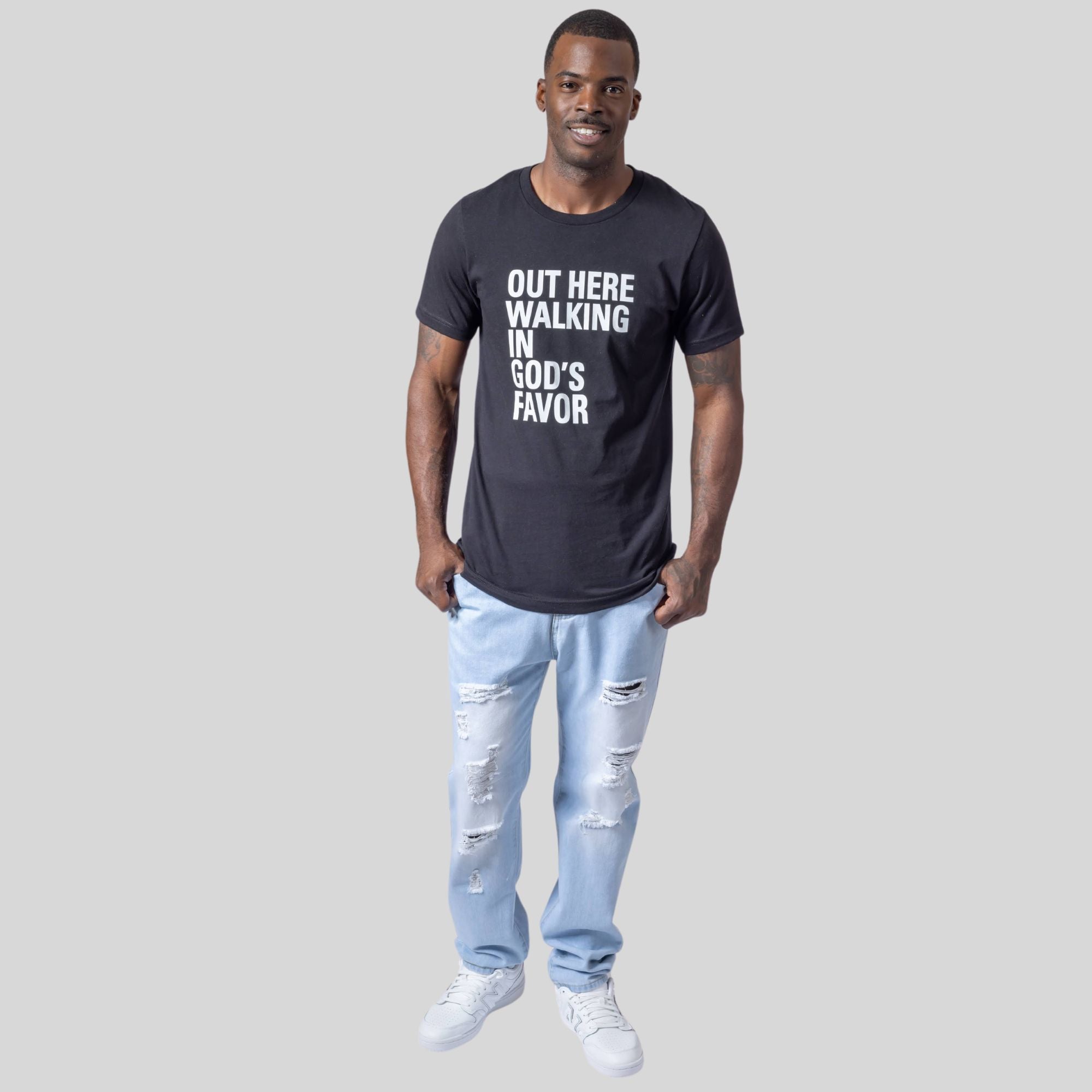 Walking In God's Favor Original Tee (Black)