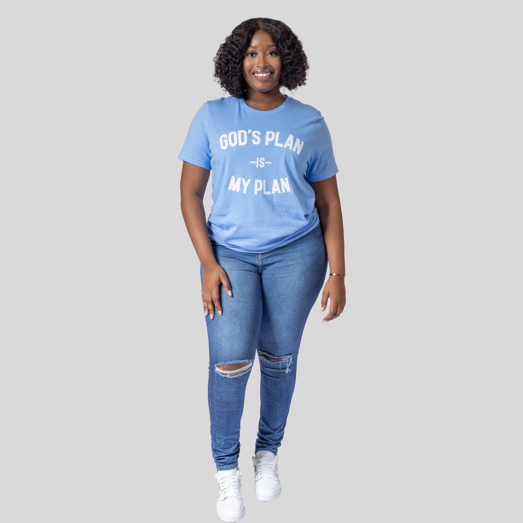 God's Plan My Plan Original Tee (Carolina Blue)