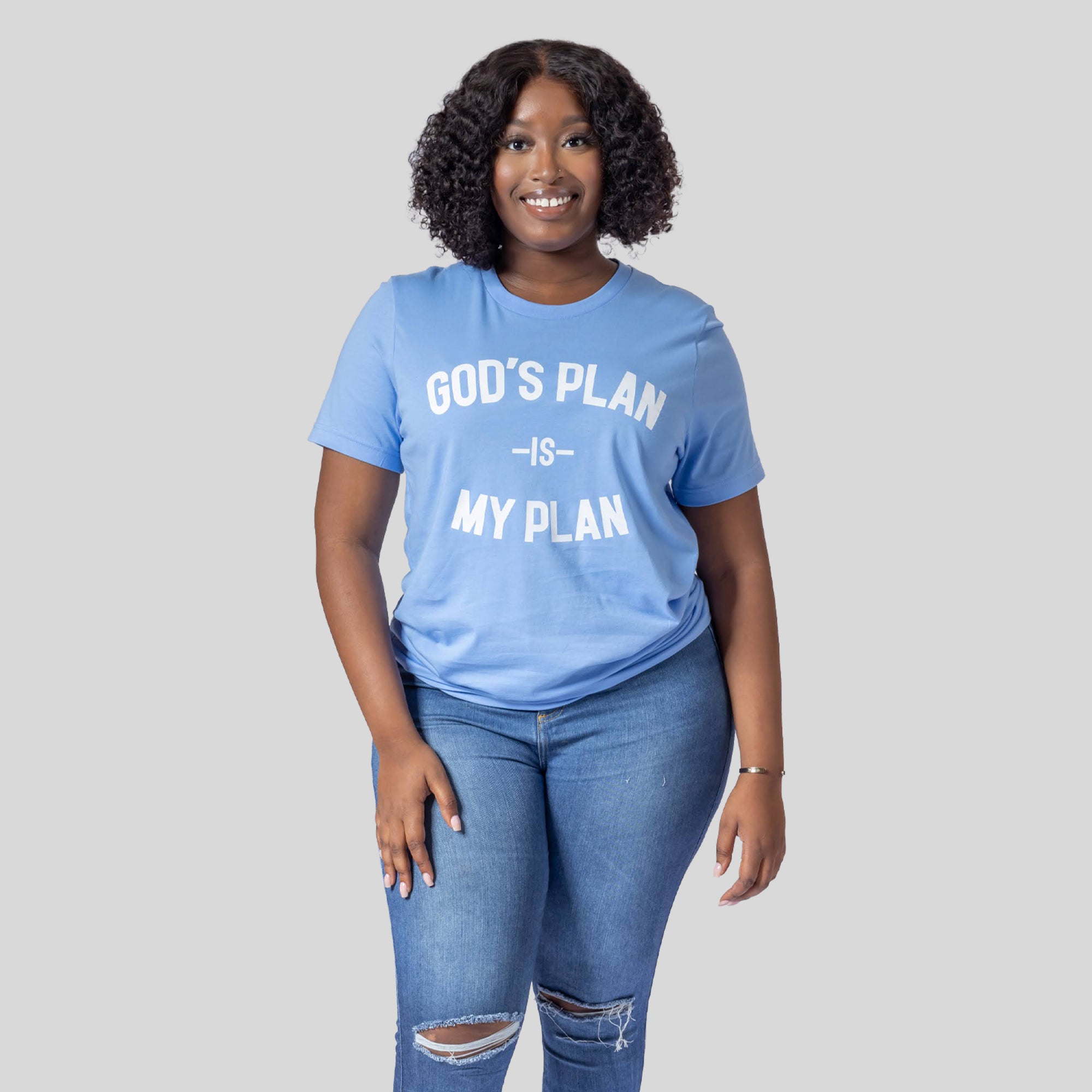 God's Plan My Plan Original Tee (Carolina Blue)