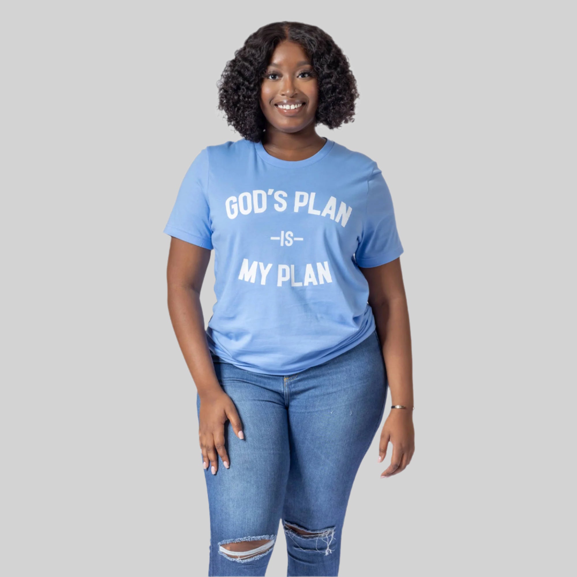 God's Plan My Plan Original Tee (Carolina Blue)