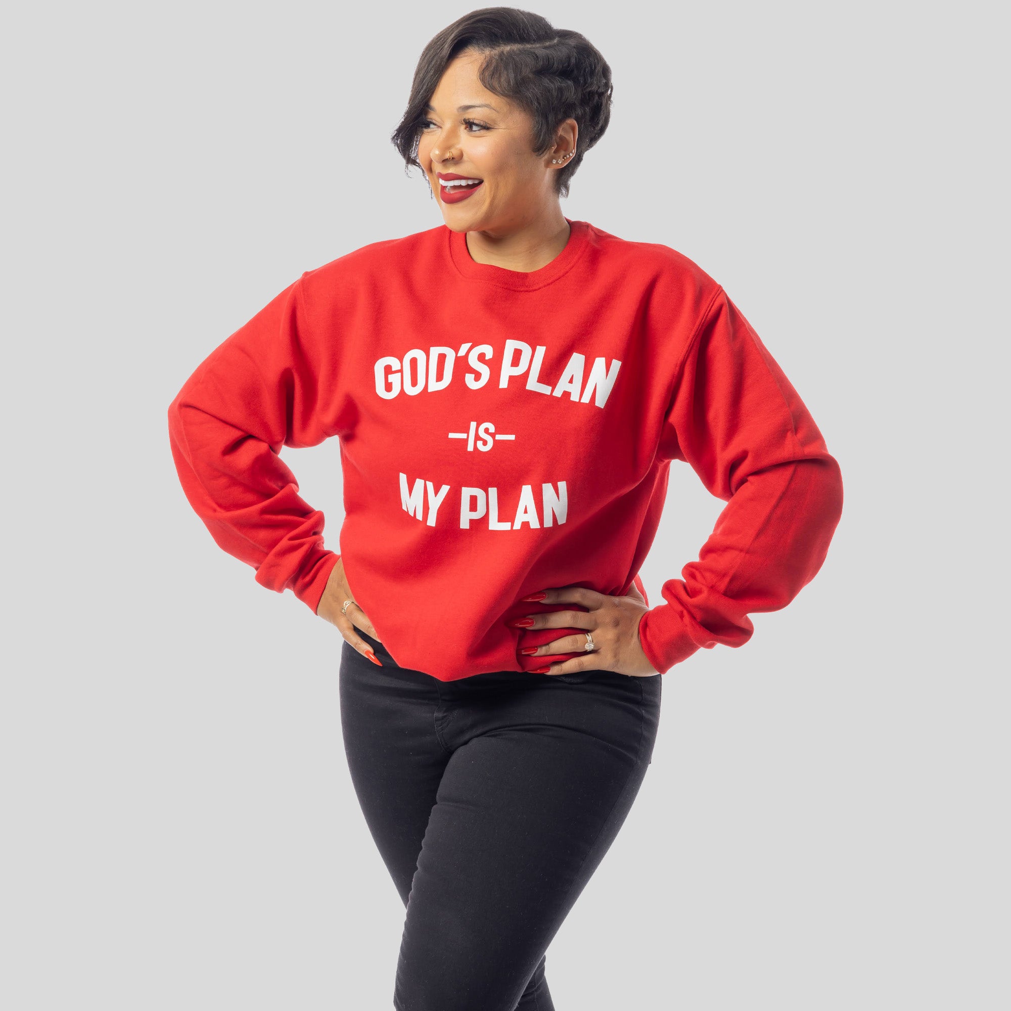 God's Plan My Plan Sweatshirt (Fire)