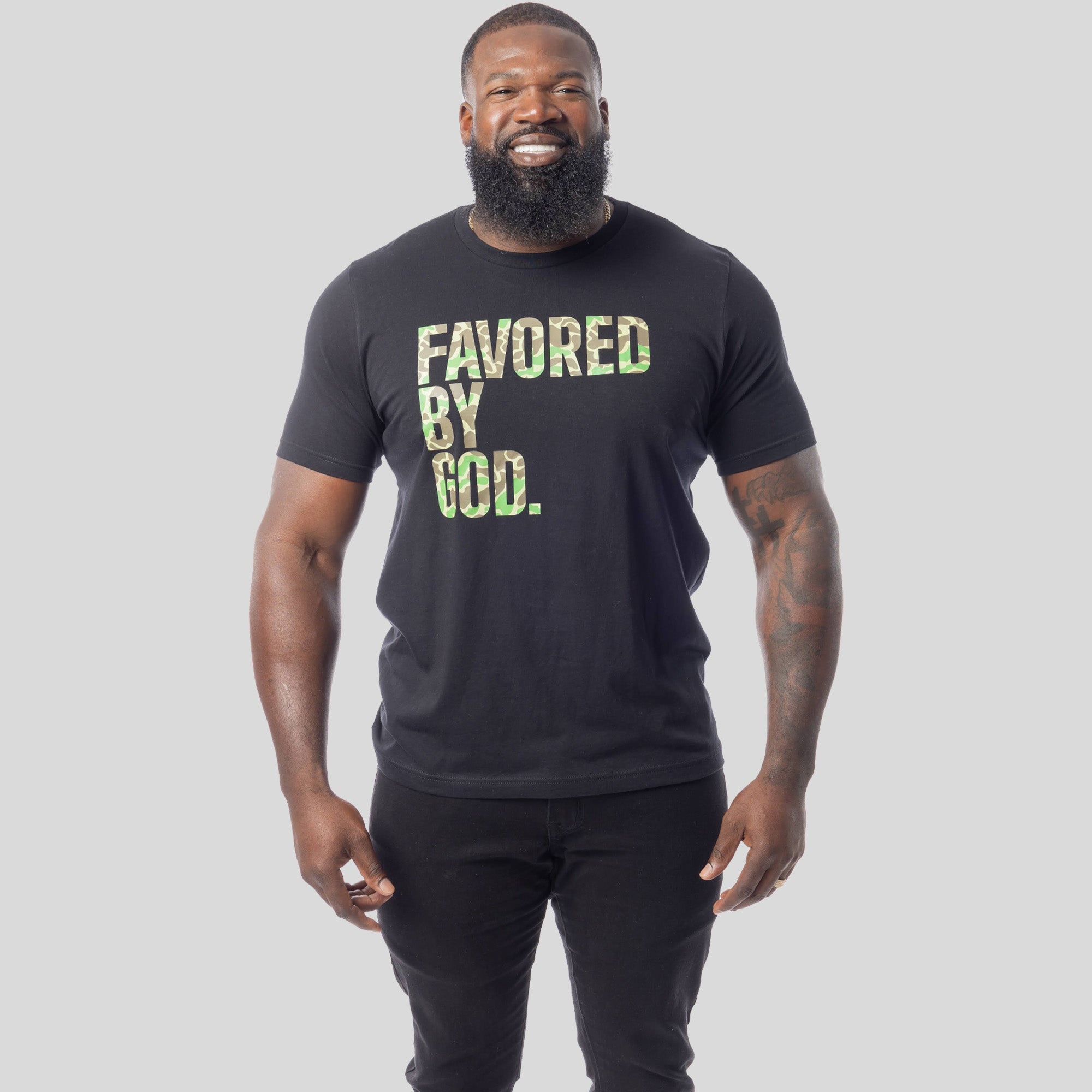 Favored By God Camo Tee