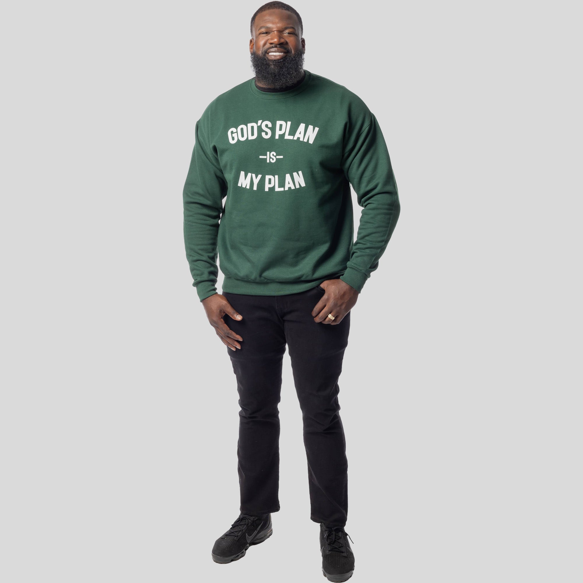 God's Plan My Plan Sweatshirt (Emerald)