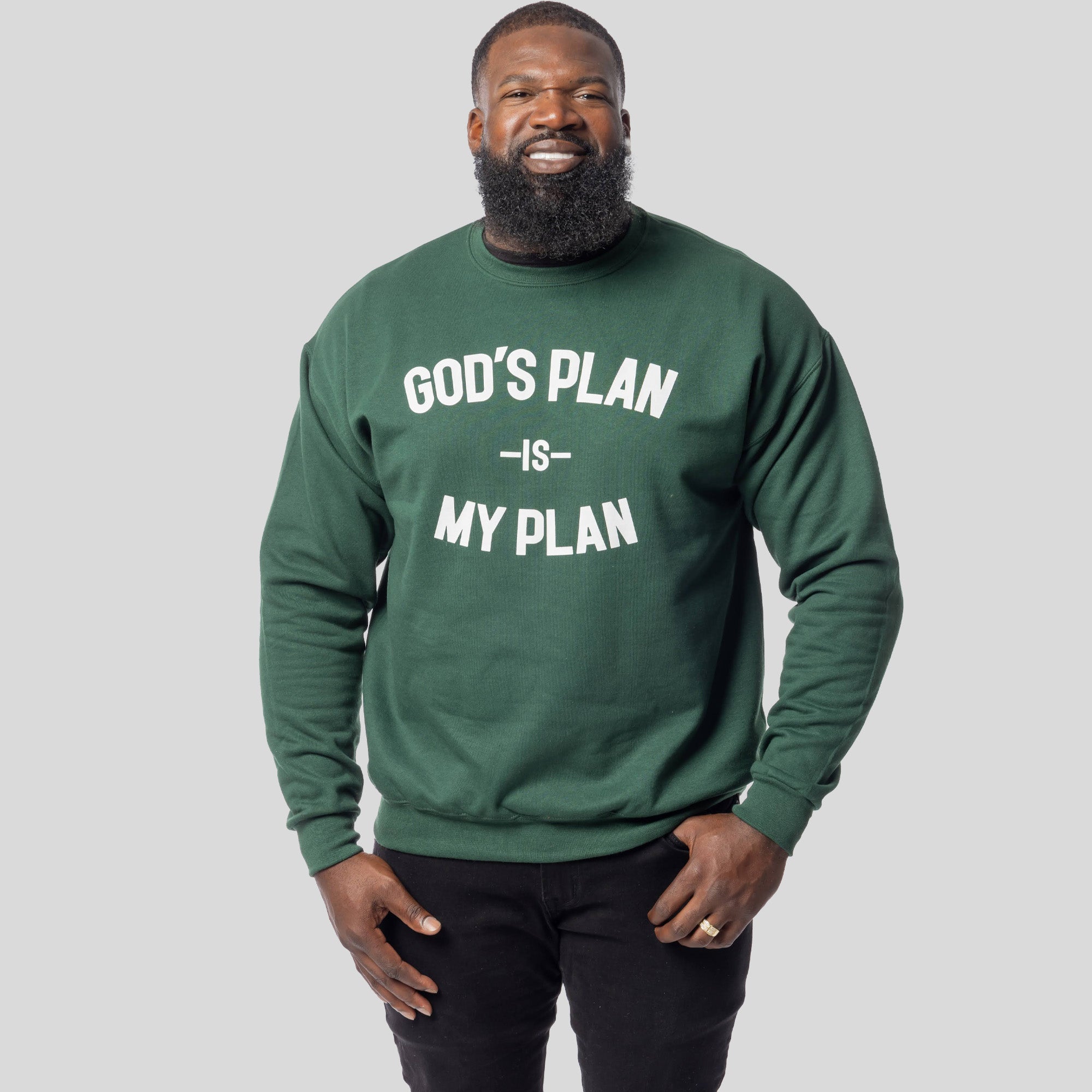 God's Plan My Plan Sweatshirt (Emerald)