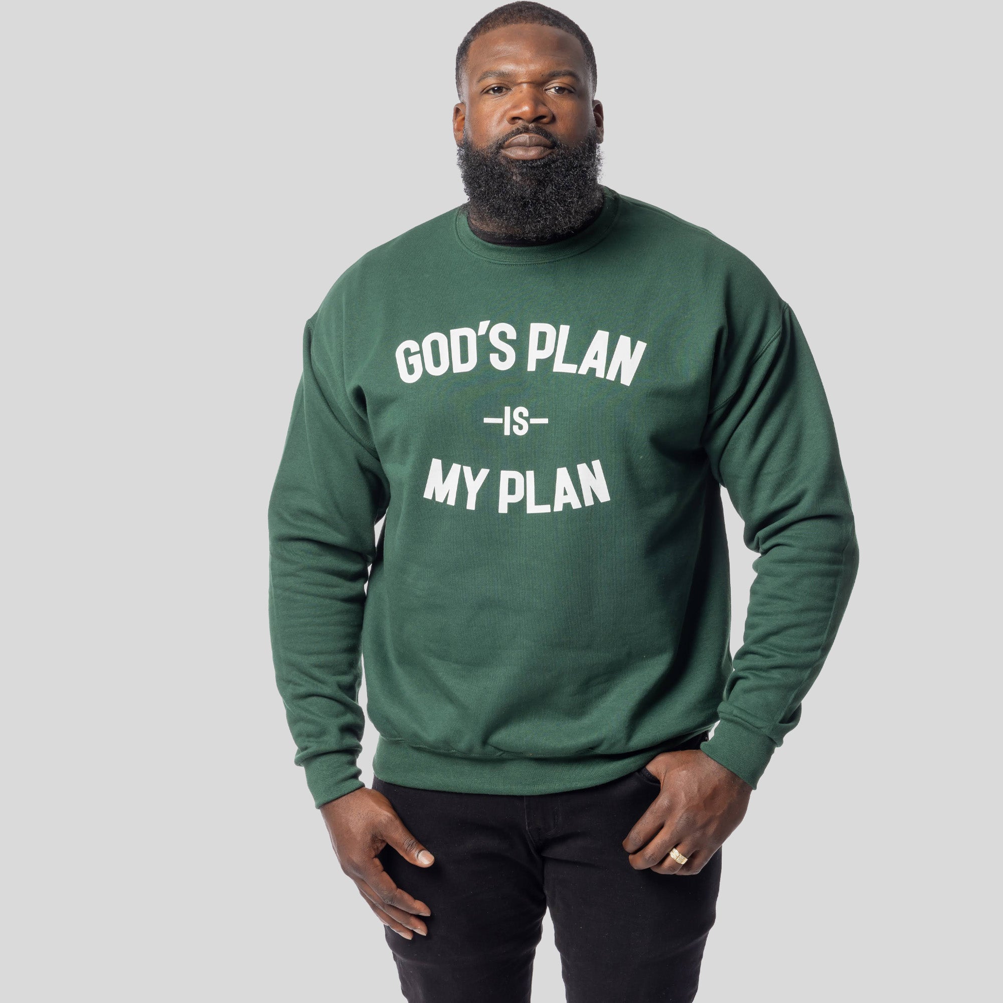 God's Plan My Plan Sweatshirt (Emerald)