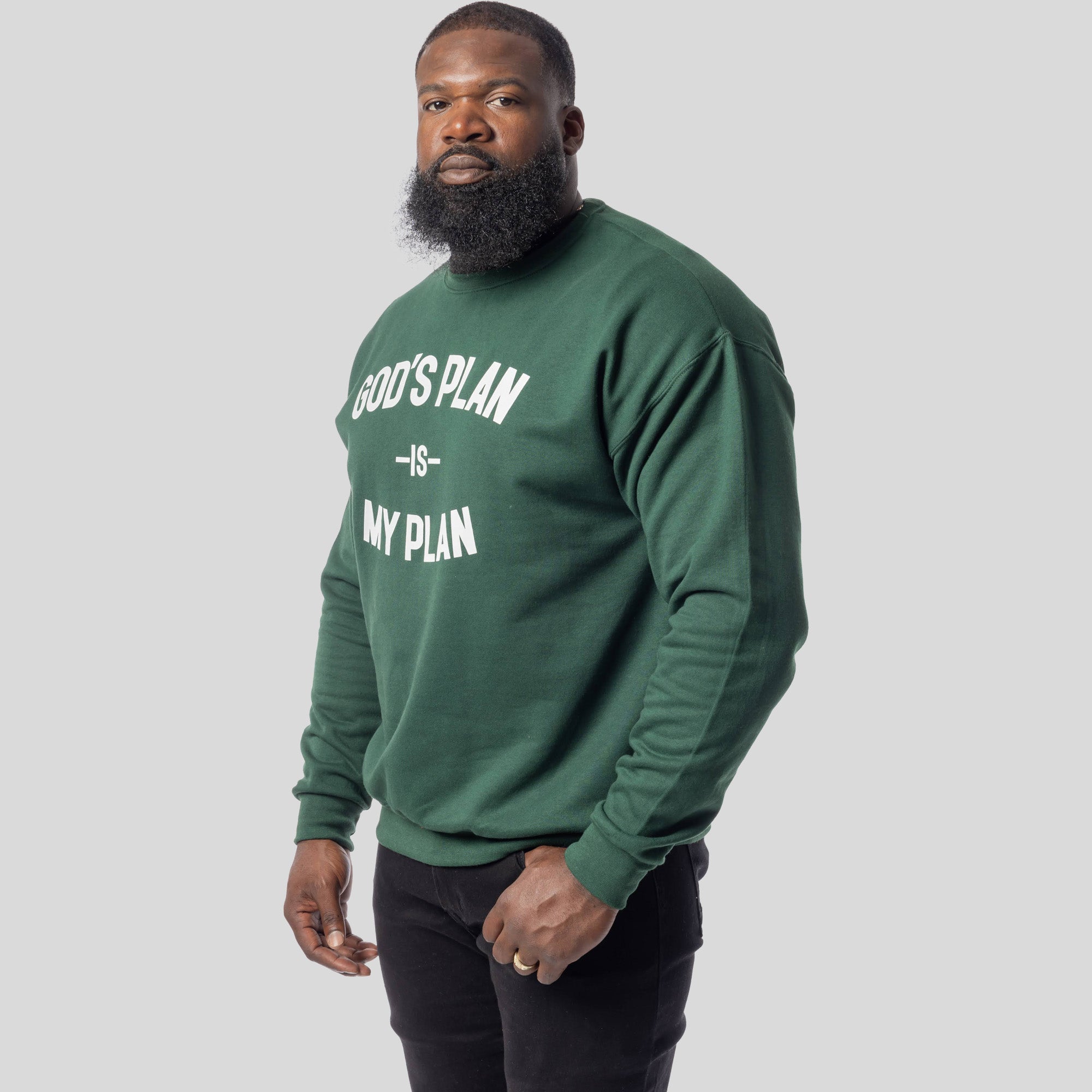 God's Plan My Plan Sweatshirt (Emerald)