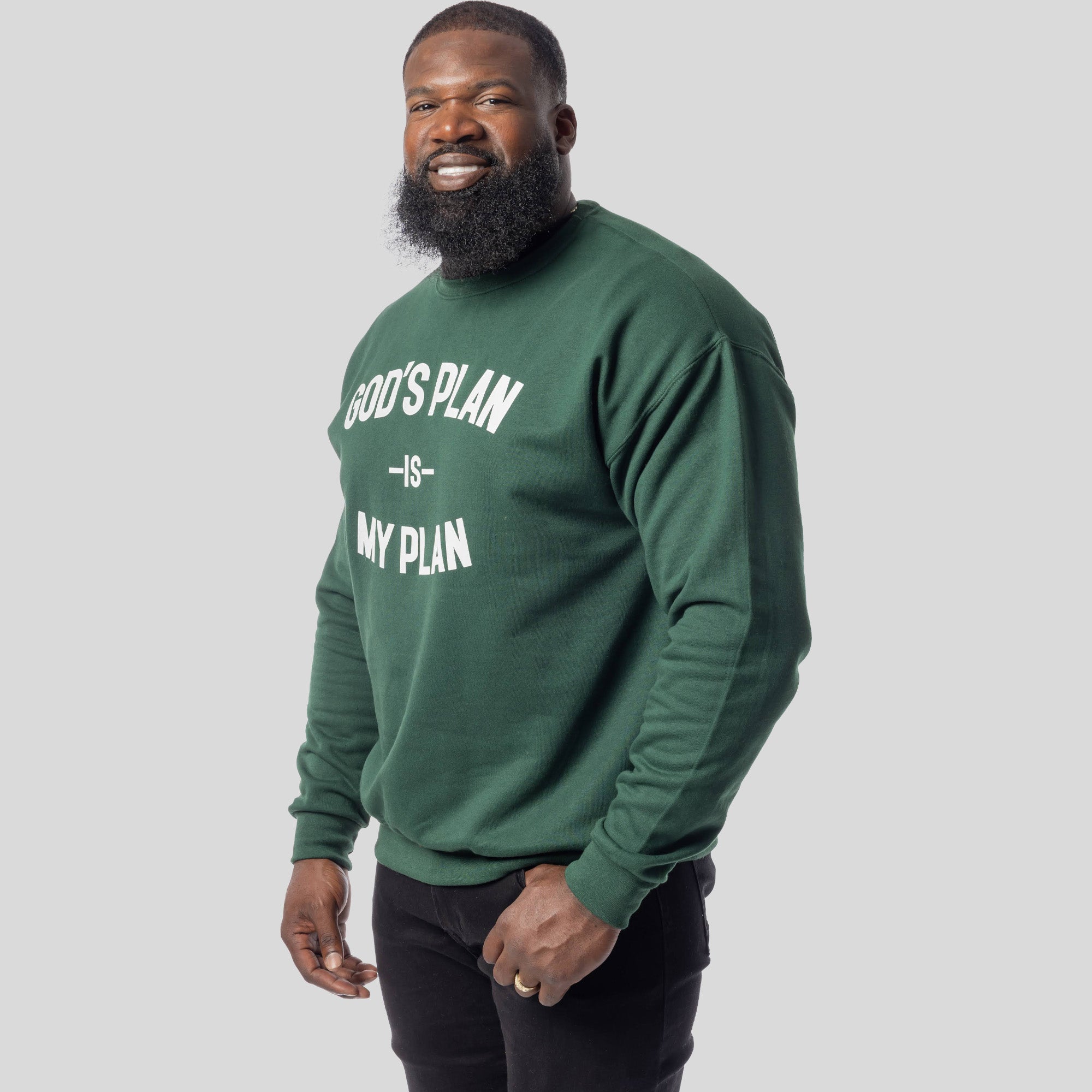 God's Plan My Plan Sweatshirt (Emerald)