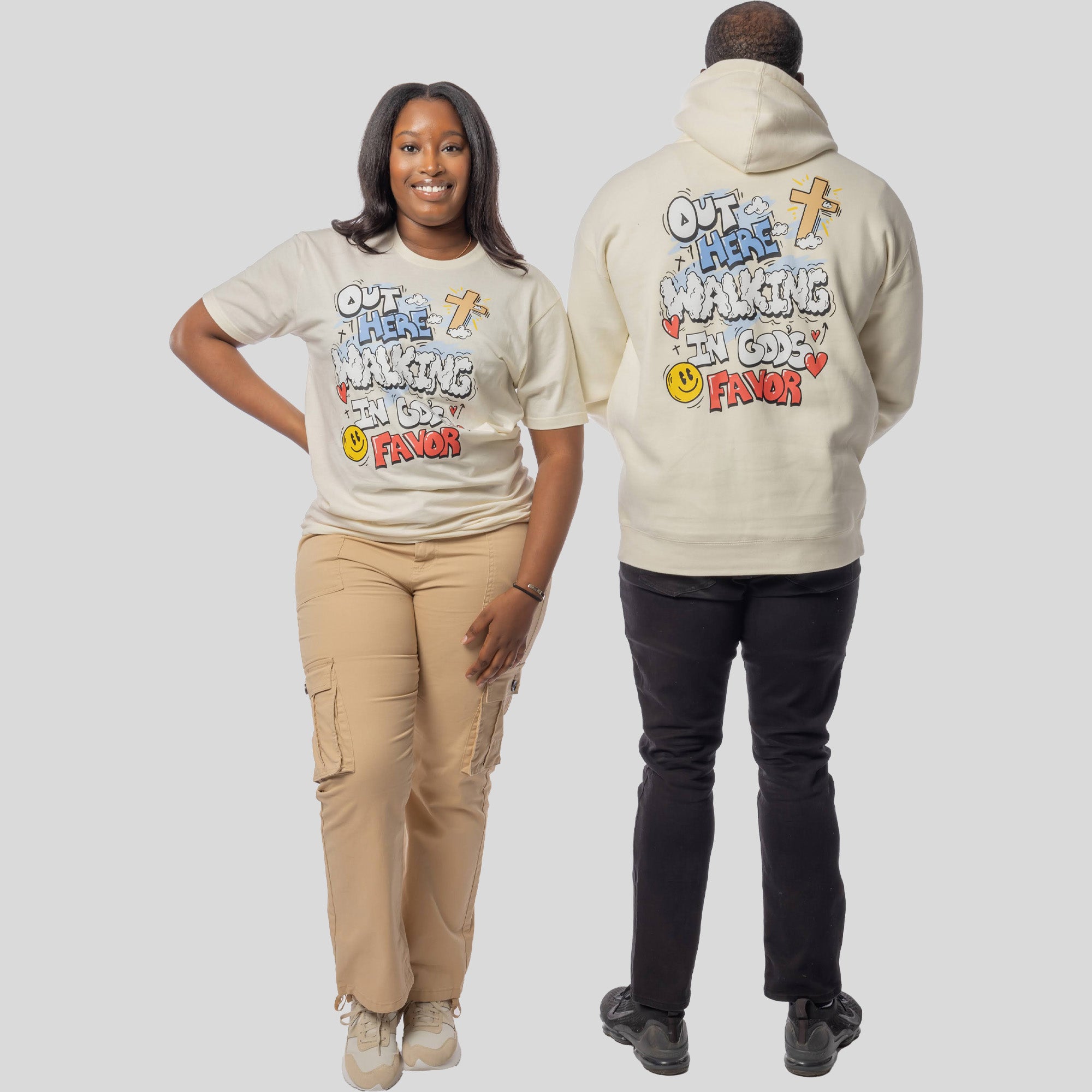 Out Here Walking In God's Favor Hoodie + FREE TEE