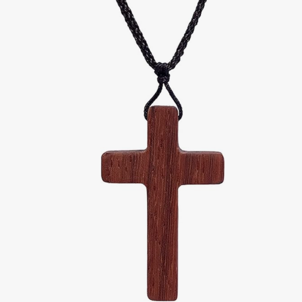 Vintage Wood Cross Leather Necklace, Used By God, Used By God Clothing, Christian Apparel, Christian Bracelets, Christian Necklace, Christian Jewelry, Christian Gift, Wood Bracelet, Cross Bracelet, Christian Prayer Beads, Religious Gift, Prayer Bracelet, Prayer Beds, Cross Necklace, Cros Crucifix Necklace, Men's Bracelet, Women's Bracelet, Men's Necklace, Women's Necklace, Elevated Faith, String Bracelets, black cross