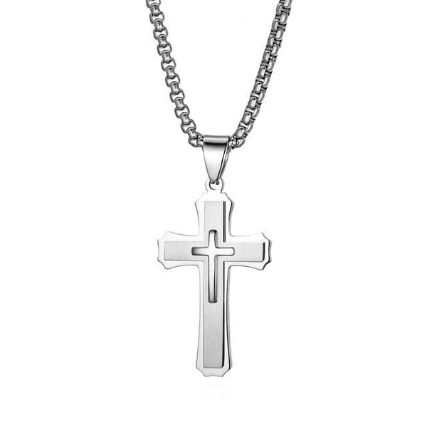 Stainless Steel Easter Cross Necklace